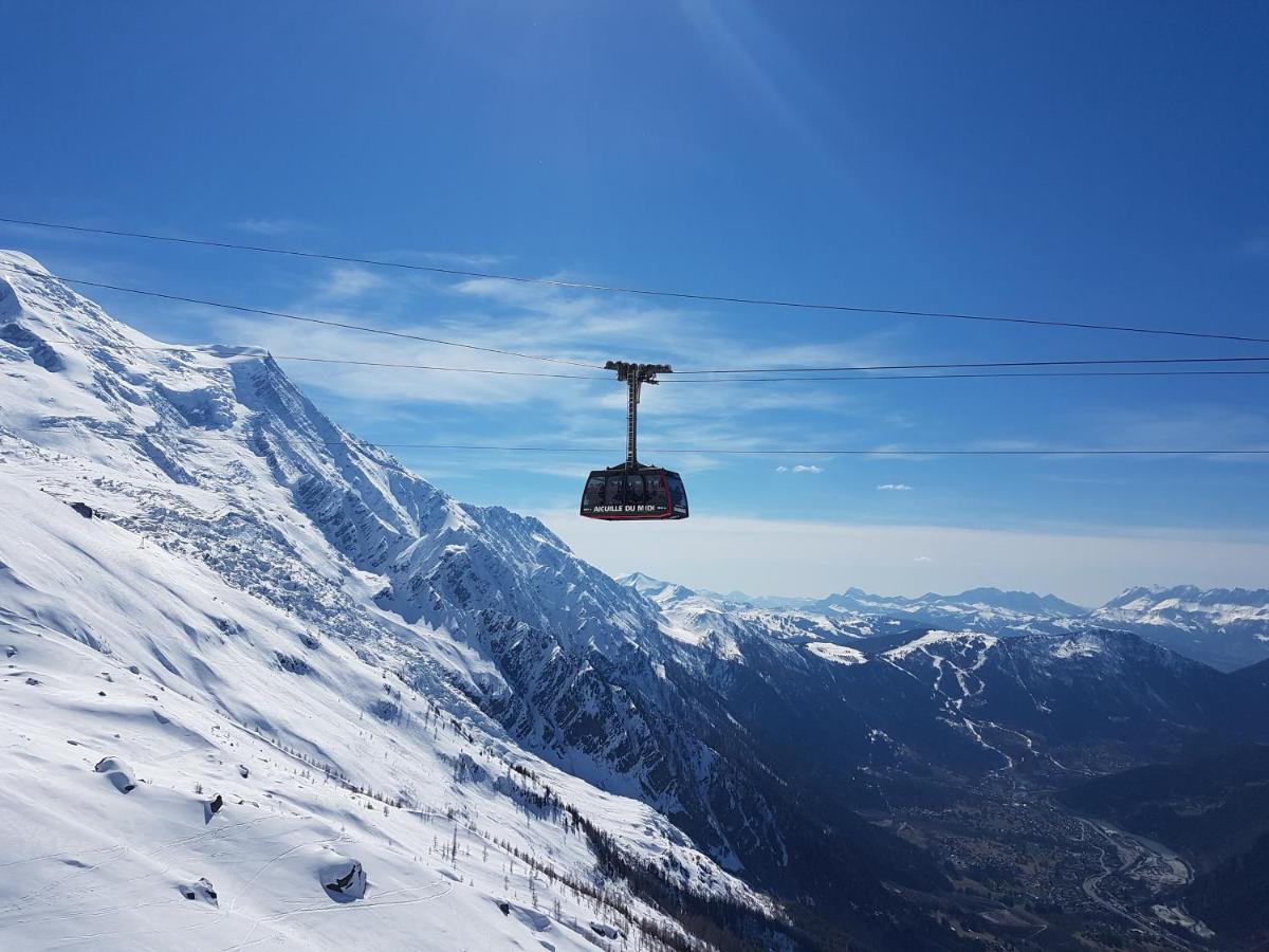 Vue Montblanc Magique En Centre-Ville Avec Parking Chamonix Eksteriør bilde